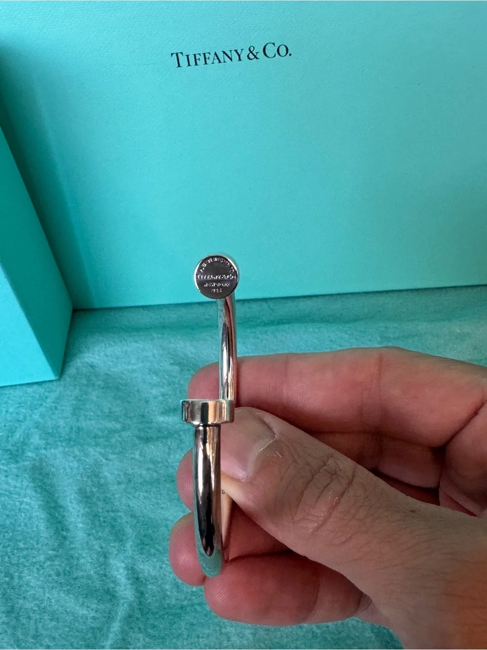 Tiffany & Co. WIDE Silver RTT Cuff Bracelet - Silver
